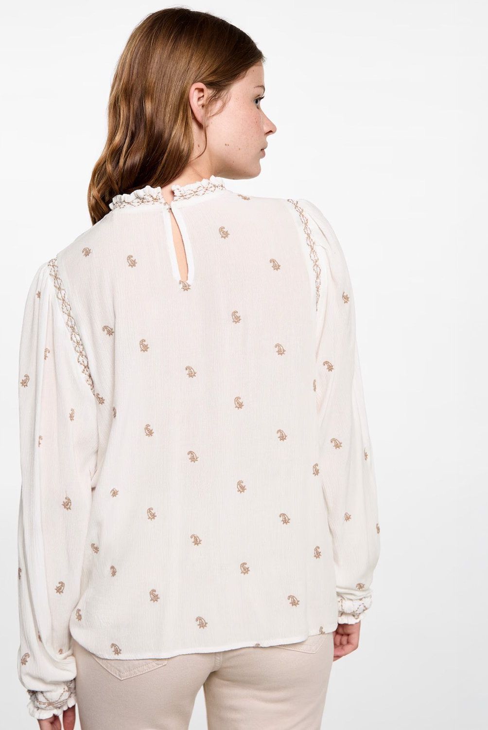 MANGO TEEN - Blusa Bordada Mujer Mango Teen