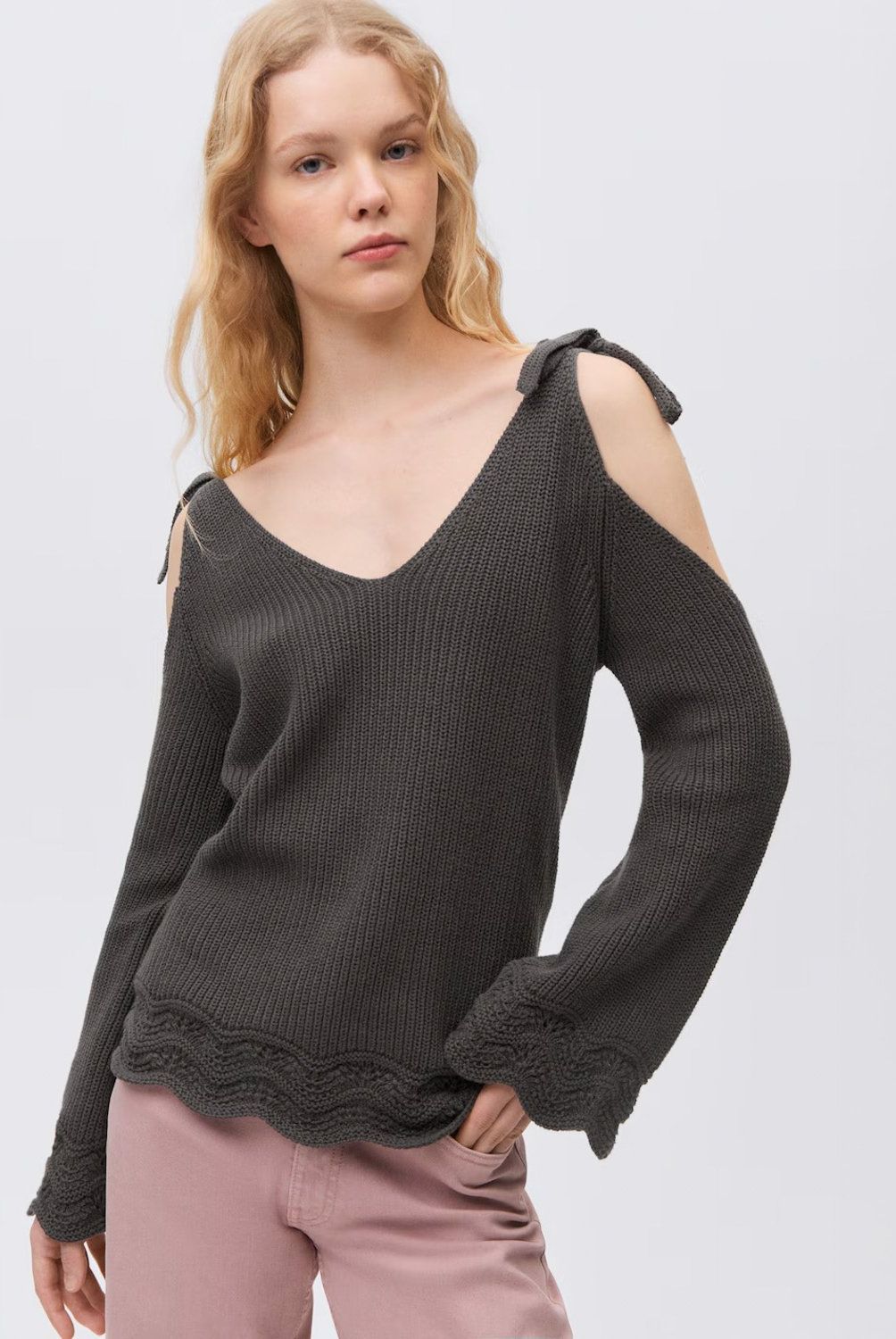 MANGO TEEN - Sweater Cut Out Mujer Mango Teen