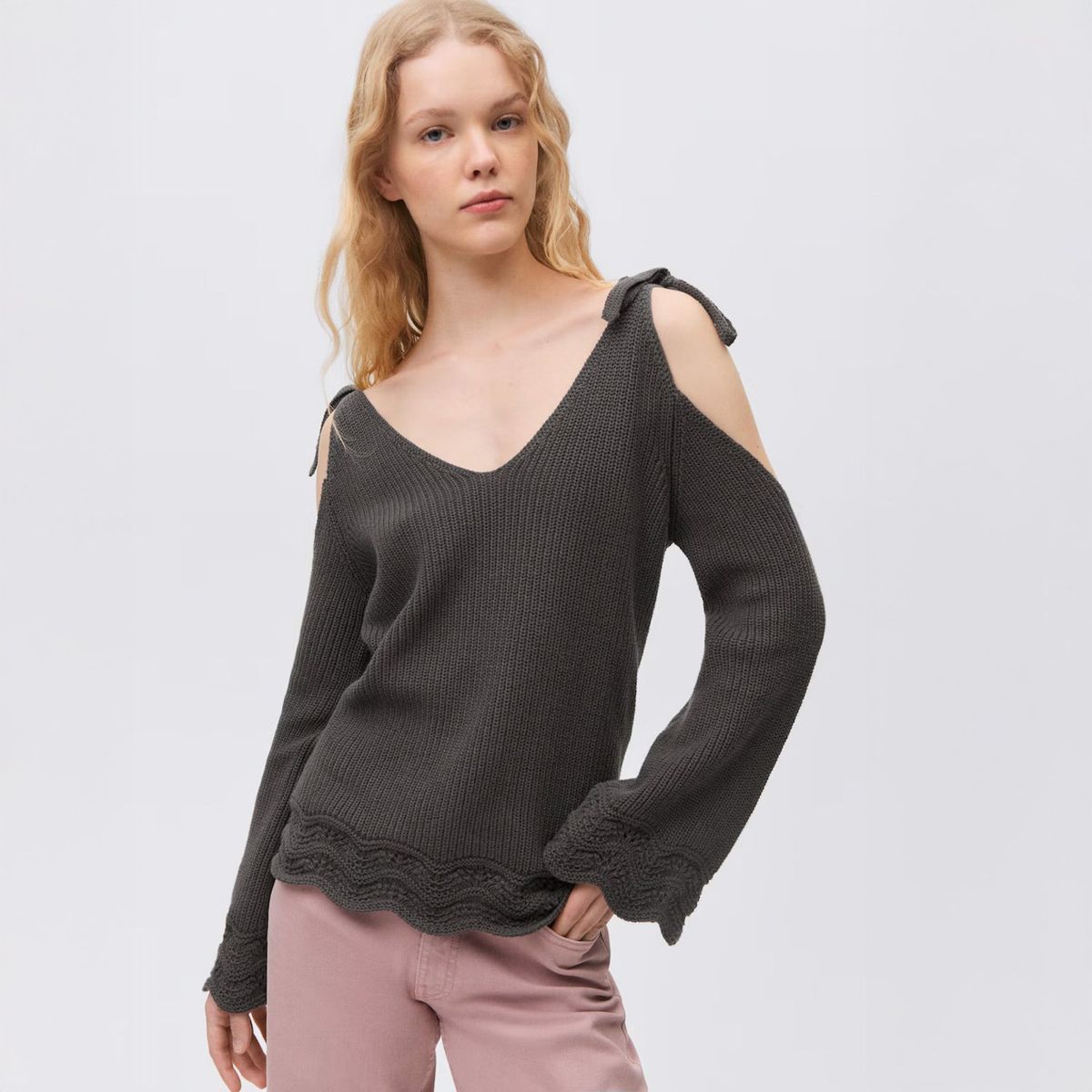 MANGO TEEN - Sweater Cut Out Mujer Mango Teen