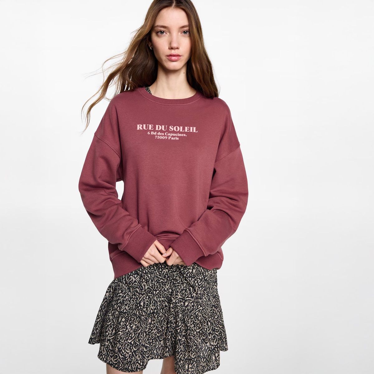 MANGO TEEN - Polerón Mensaje Mujer Mango Teen