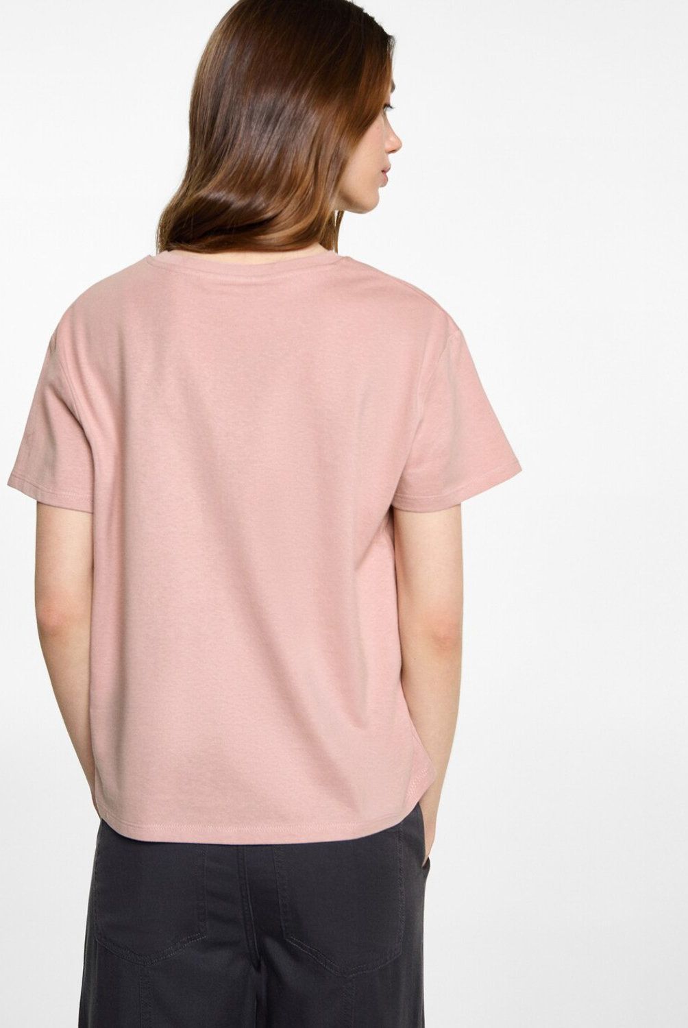 MANGO TEEN - Polera Algodón Estampada Mujer Mango Teen
