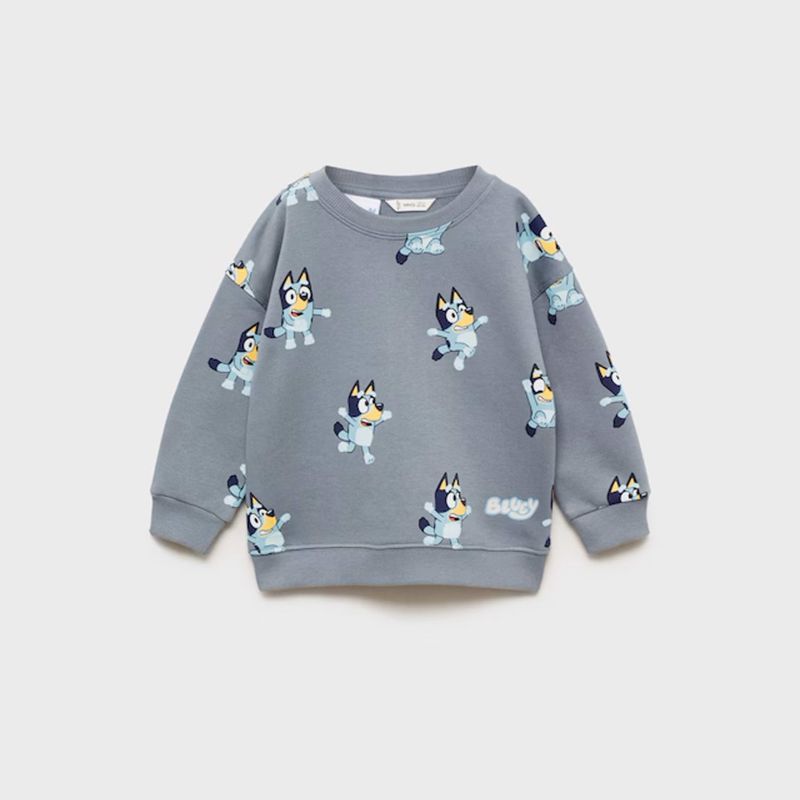 MANGO KIDS - Polerón Estampado Bluey Bebé Niño Mango Kids