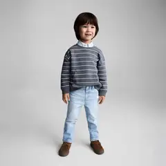 MANGO KIDS - Polerón Algodón Rayas Bebé Niño