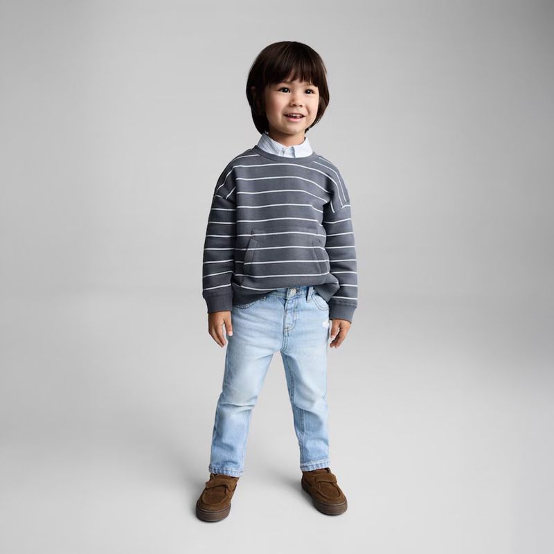 MANGO KIDS - Polerón Algodón Rayas Bebé Niño Mango Kids
