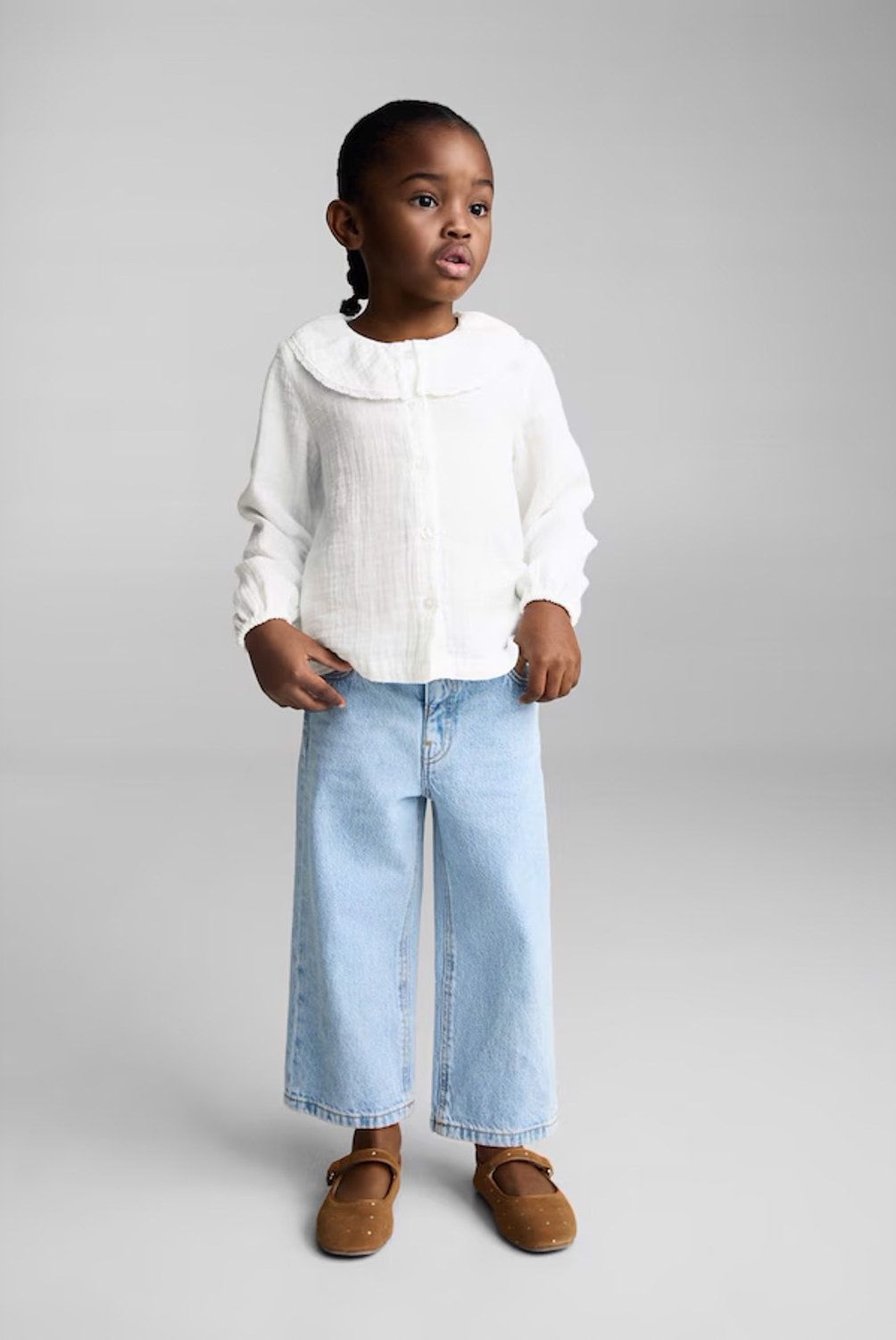 MANGO KIDS - Blusa Algodón Bambula Bebé Niña Mango Kids