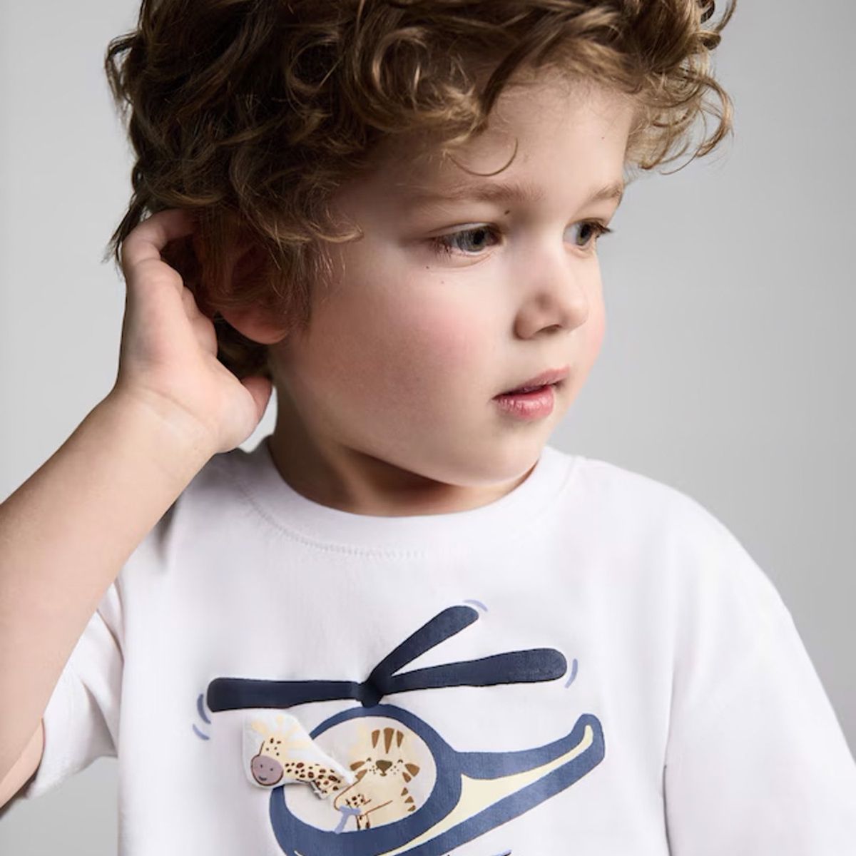 MANGO KIDS - Polera Algodón Relieve Algodón Bebé Niño Mango Kids