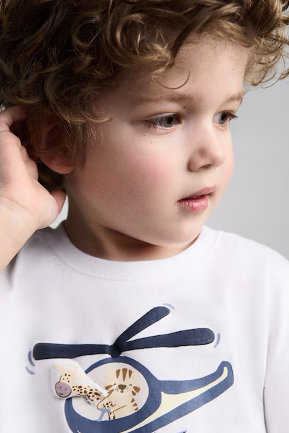 MANGO KIDS - Polera Algodón Relieve Algodón Bebé Niño Mango Kids