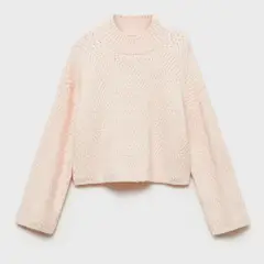 MANGO KIDS - Sweater Punto Cuello Perkins Niña