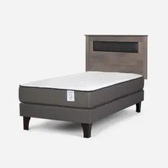 ROSEN - Cama Europea New Style 2 Plus 1.5 Plazas + Respaldo