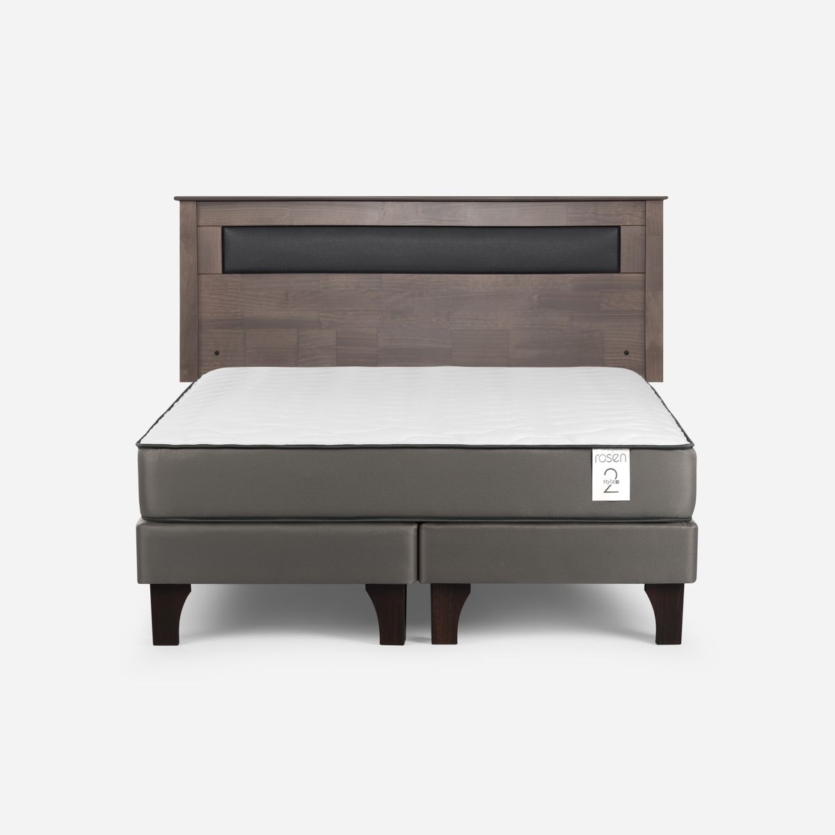 ROSEN - Cama Europea New Style 2 Plus 2 Plazas + Respaldo Rosen