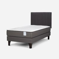Cama Europea New Style 2 Plus 1 Plaza + Respaldo
