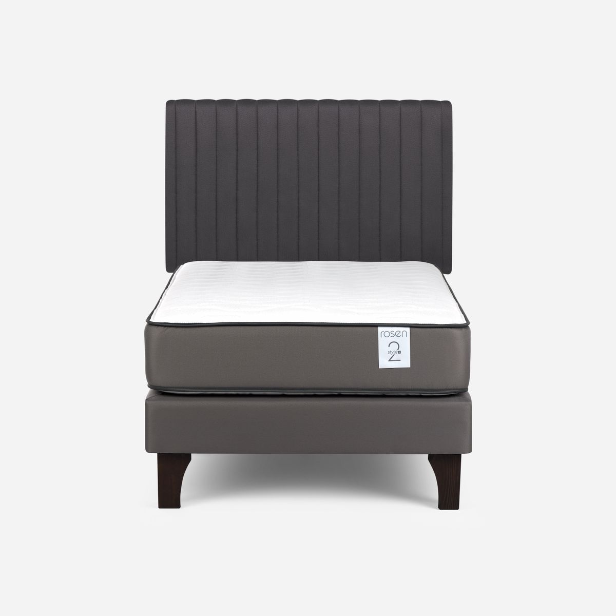 ROSEN - Cama Europea New Style 2 Plus 1 Plaza + Respaldo Rosen