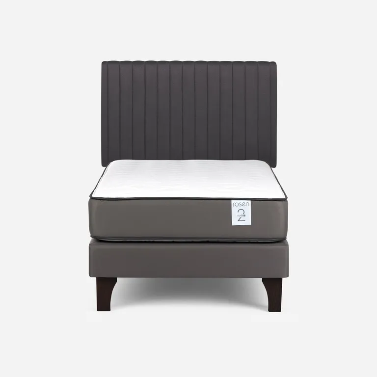 Cama Europea New Style 2 Plus Plus 1.5 Plazas x 2.00 mt + Respaldo
