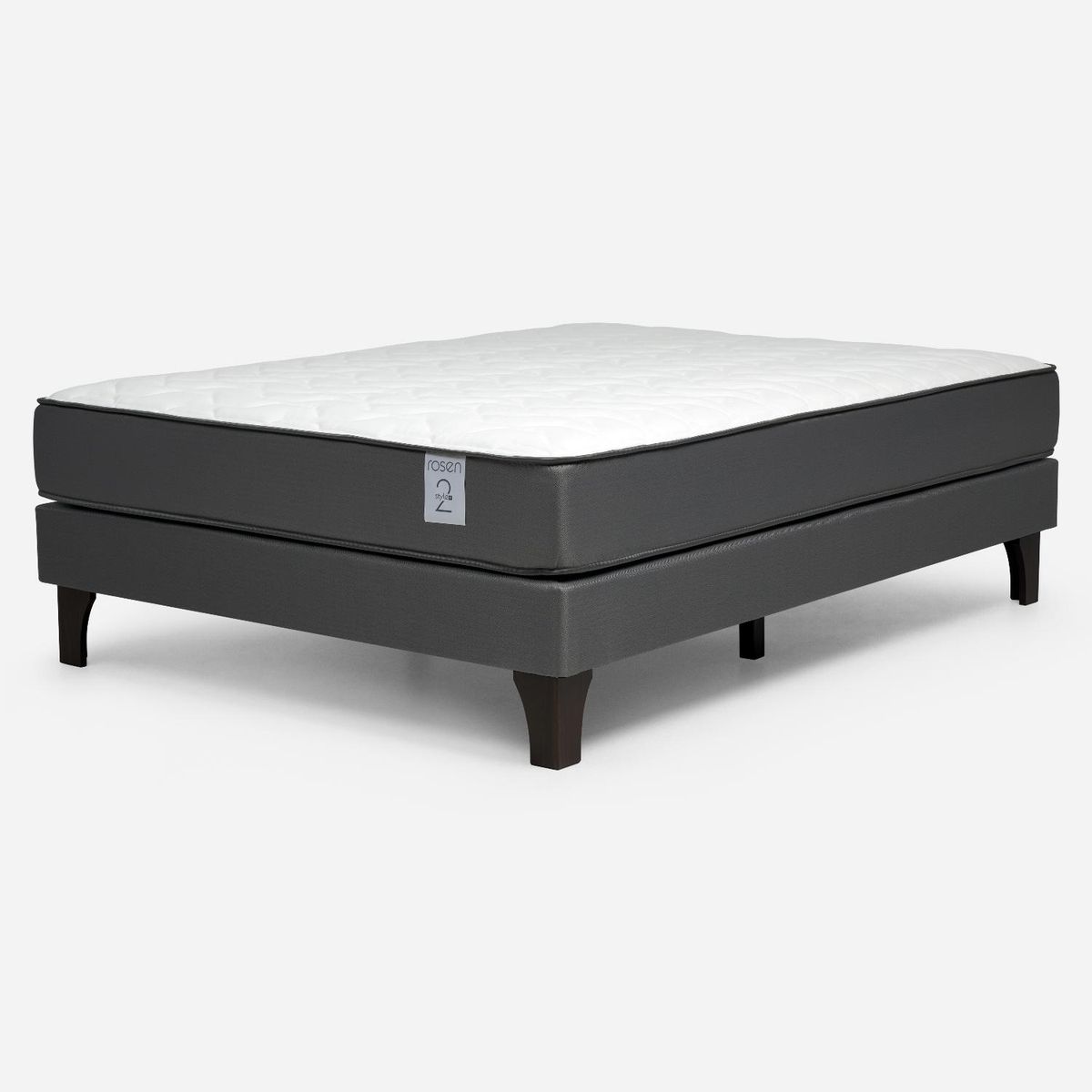 ROSEN - Cama Europea New Style 2 Plus 2 Plazas + Respaldo Rosen