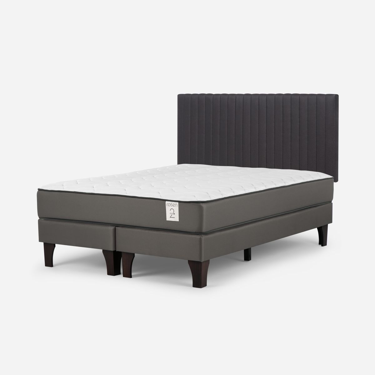 ROSEN - Cama Europea New Style 2 Plus 2 Plazas + Respaldo Rosen