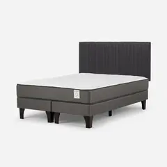 ROSEN - Cama Europea New Style 2 Plus 2 Plazas + Respaldo