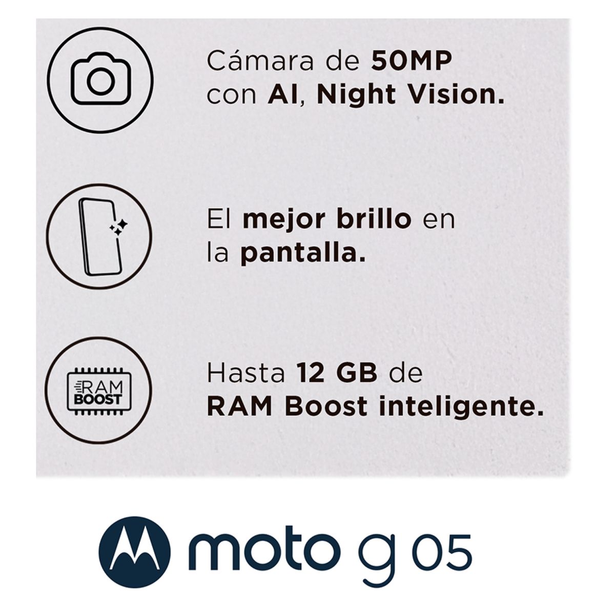 MOTOROLA - Celular Moto g05 4+64GB