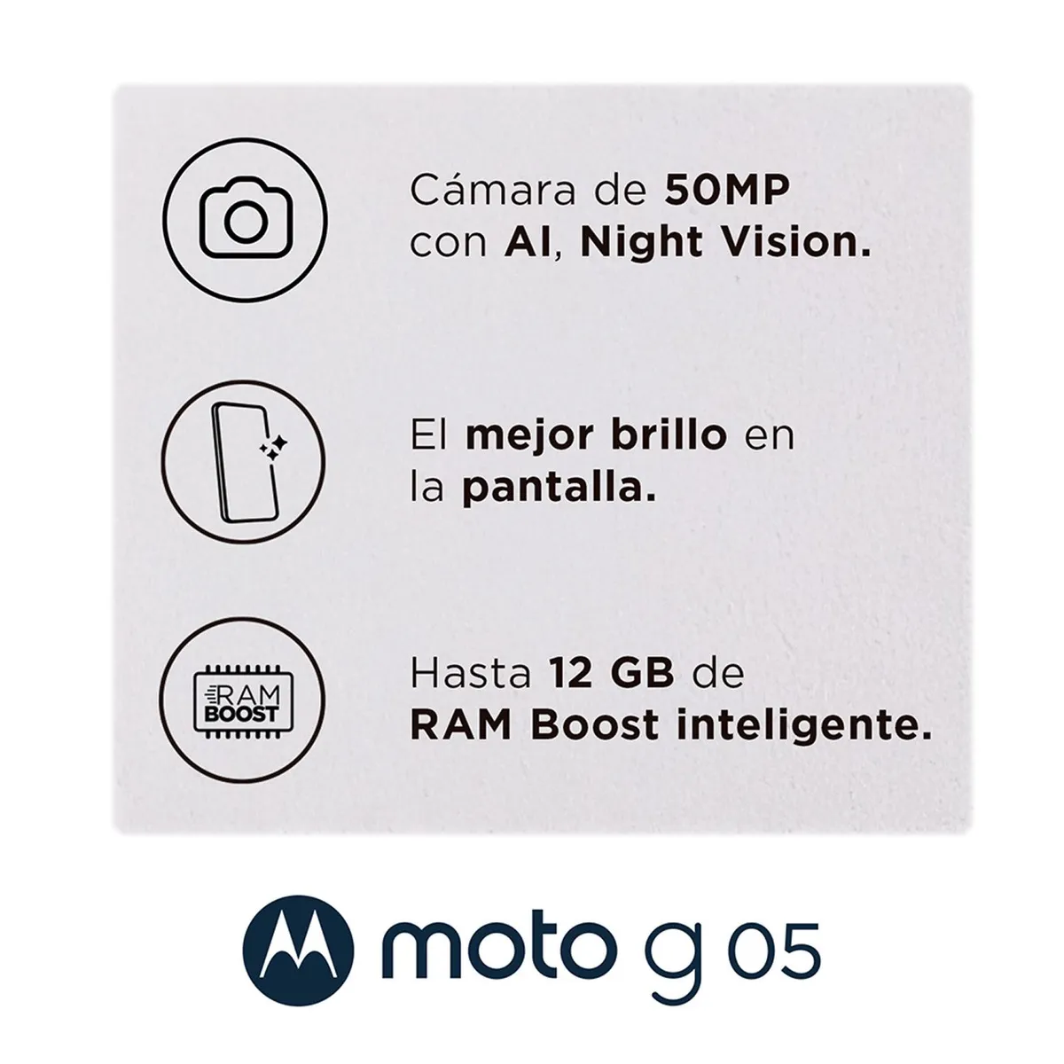 MOTOROLA - Celular Motorola g05 4+64GB