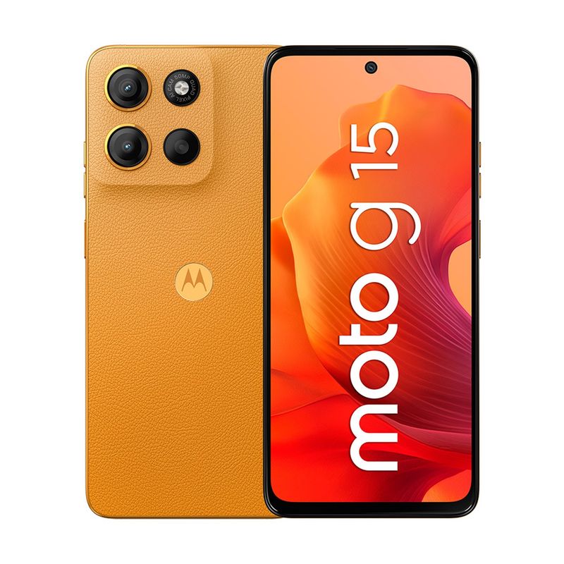 MOTOROLA - Celular Motorola G15 4+128GB Naranjo
