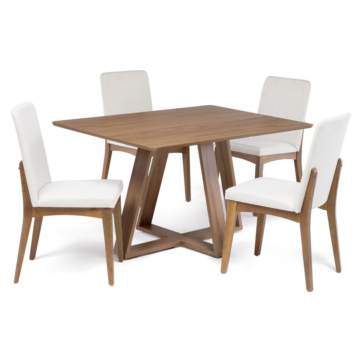 DECOCASA - Juego De Comedor Avena 4 Sillas Olive Decocasa