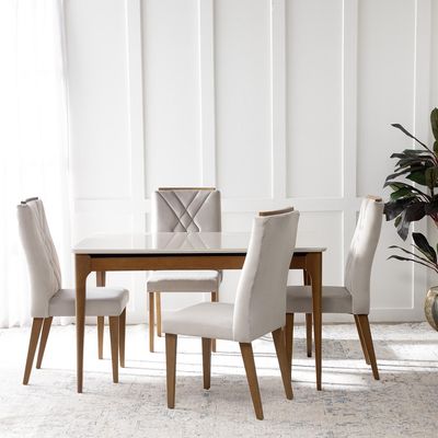 Imagen 2 del producto Juego De Comedor Addar 135+4 Sillas Megan