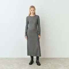 BROWNIE - Vestido Midi Hilo Metalizado Mujer