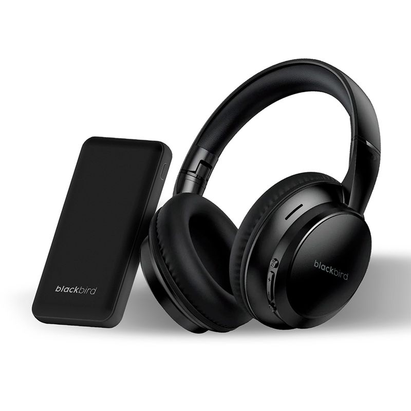 BLACKBIRD - Headset + Powerbank 5000 Mah Negro Blackbird