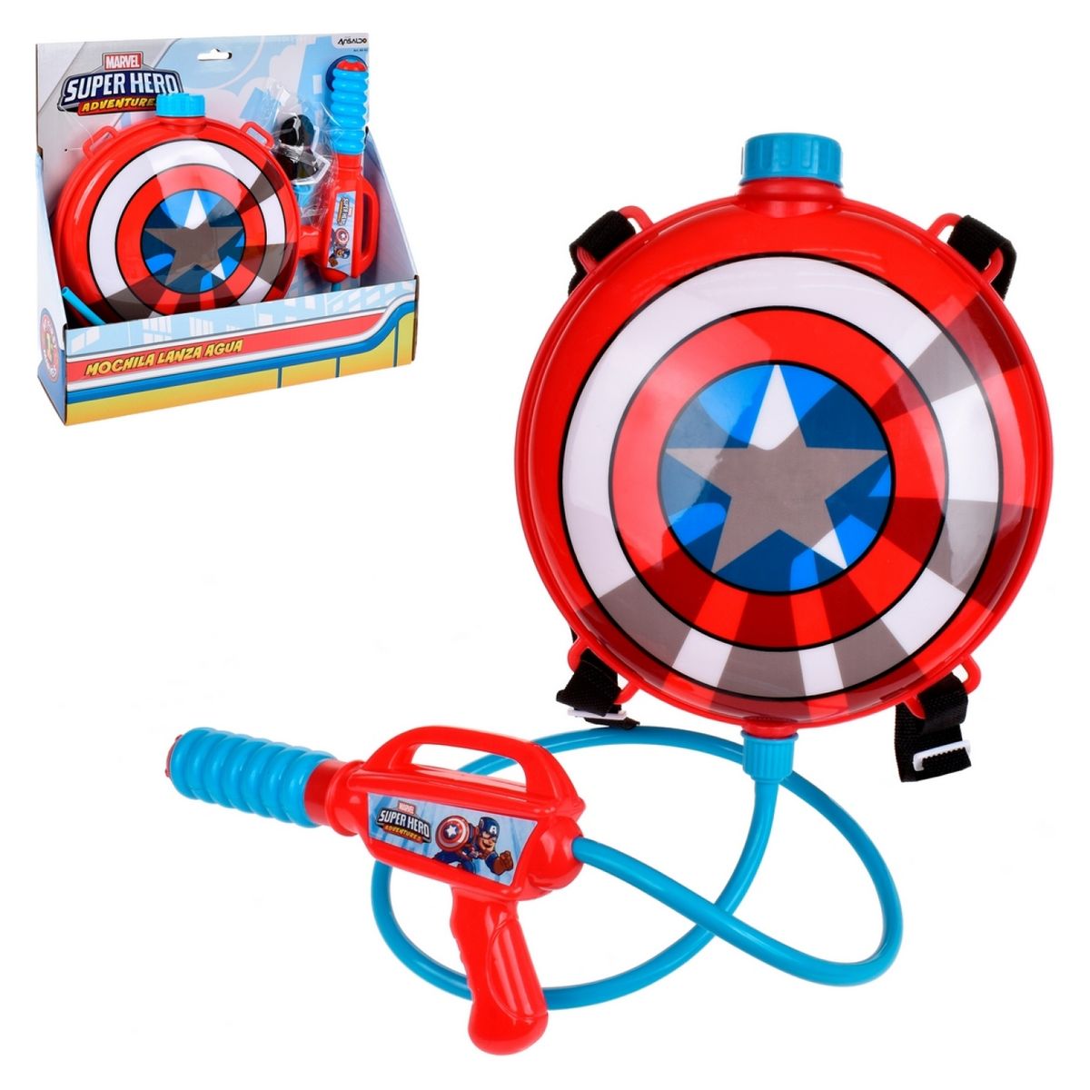 AVENGERS - Mochila Lanza Agua 1.500 Cc Capitan America Avengers