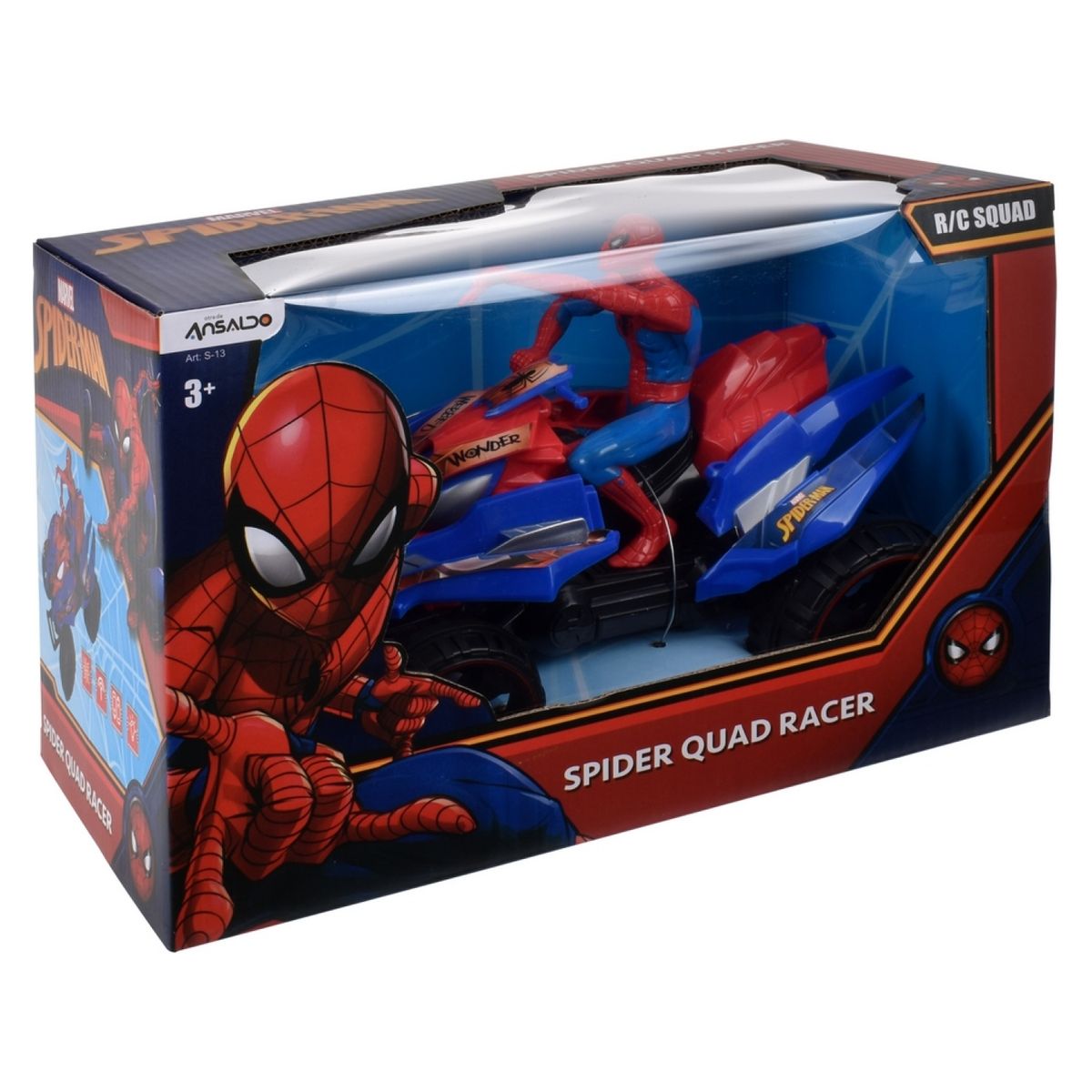 MARVEL - Cuatrimoto R/C Con Figura Spiderman Marvel