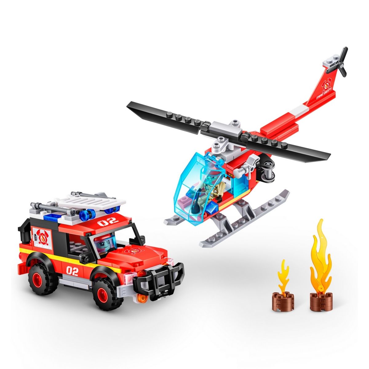 MAX - Set 265 Bloques Estacion De Bomberos Max