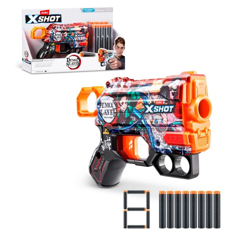 X SHOT - Lanza Dardos Menace Skins Demon Slayer Con 8 Dardo X Shot