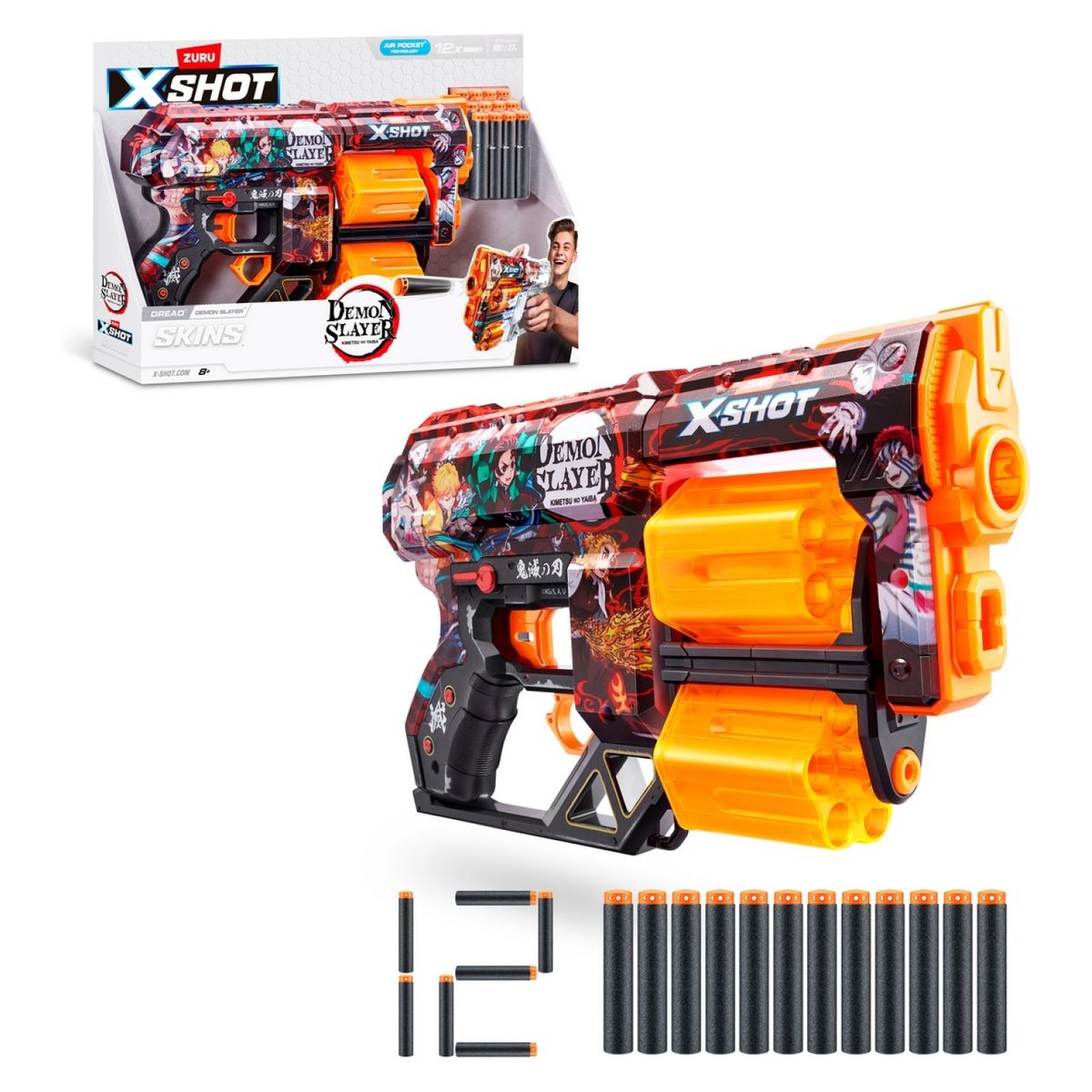 X SHOT - Lanza Dardos Menace Skins Dread Demon Slayer X Shot