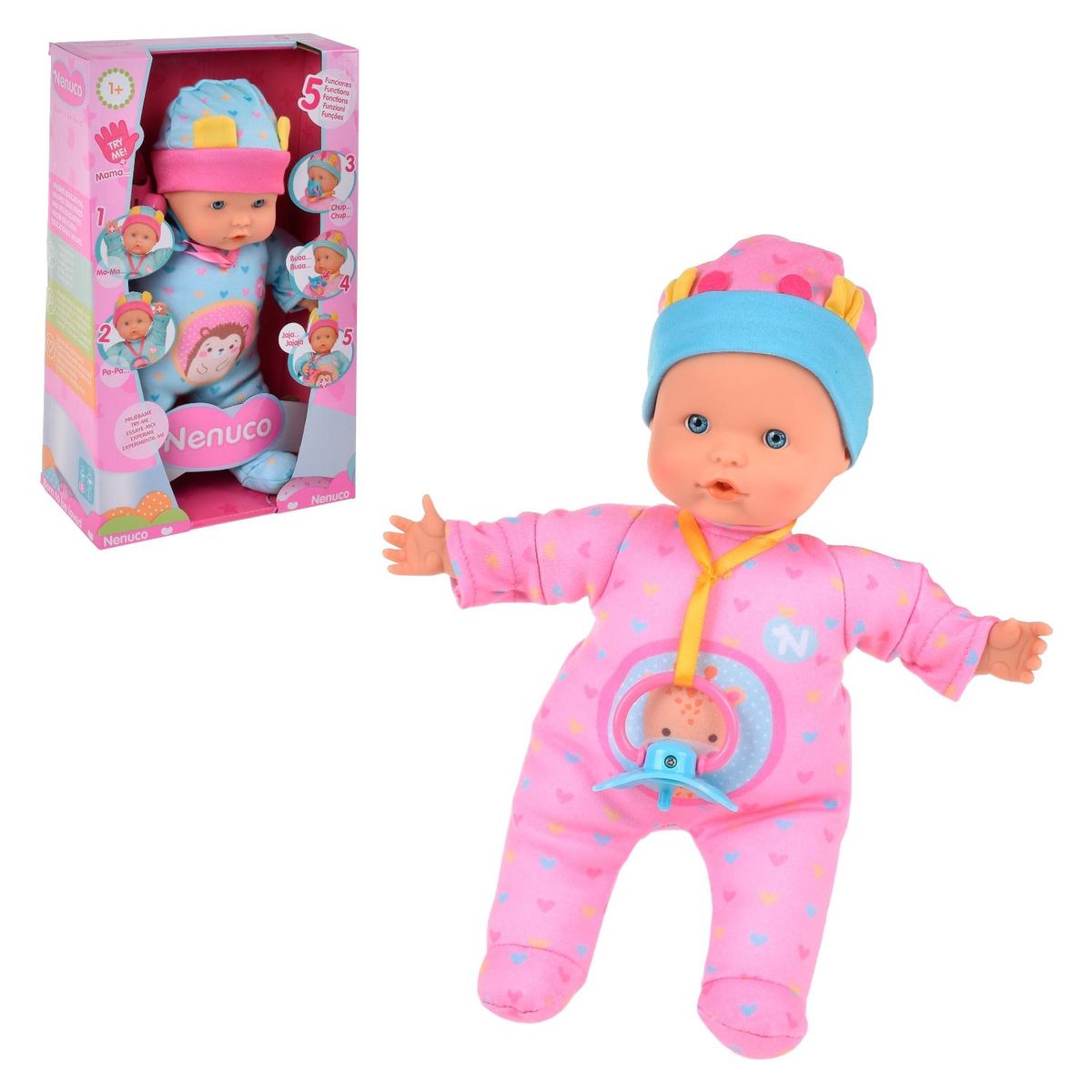 NENUCO - Muñeca 5 Funciones De 30 Cm (Contiene Producto Al Azar Del Surtido) Nenuco
