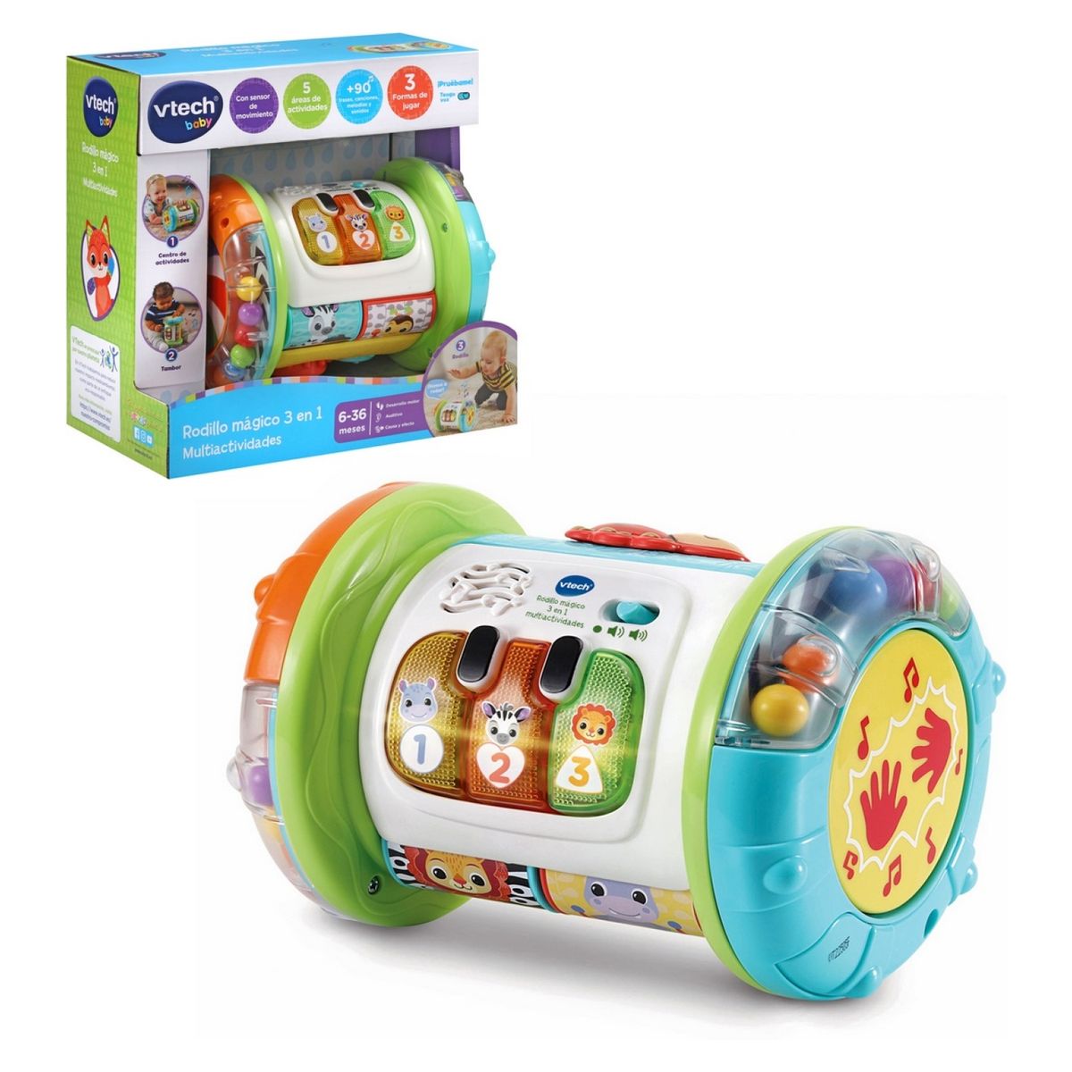 VTECH - Rodillo Magico 3 En 1 Multiactividades Vtech