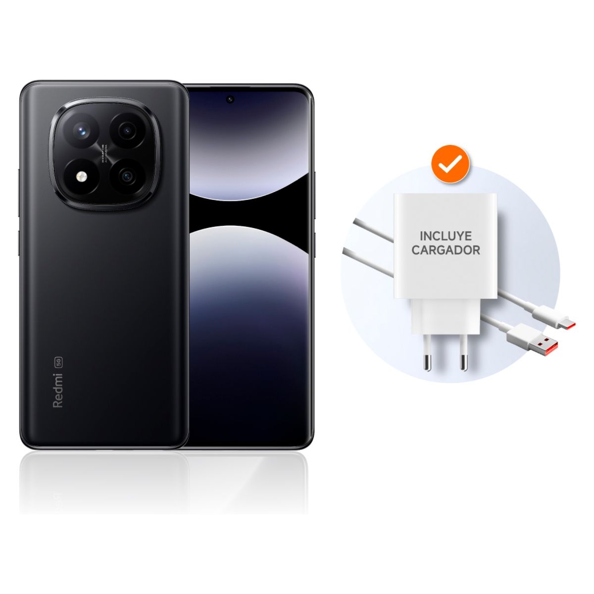 XIAOMI - Xiaomi Redmi Note 14 Pro+ 5G 25GB Negro