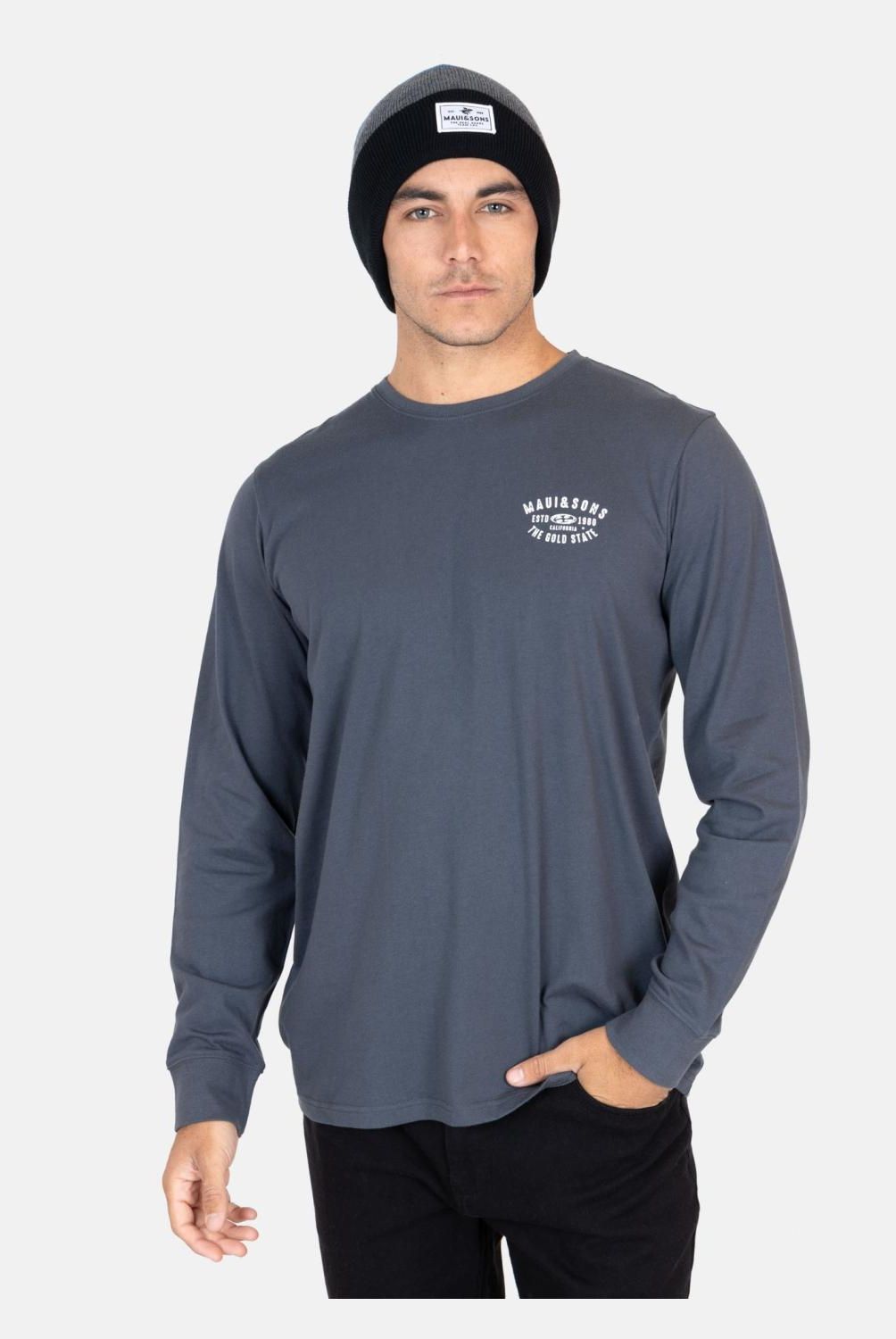 MAUI AND SONS - Polera Hombre Manga Larga Algodón Maui And Sons