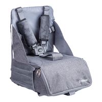 Mochila Silla De Comer Portatil Camping Gris