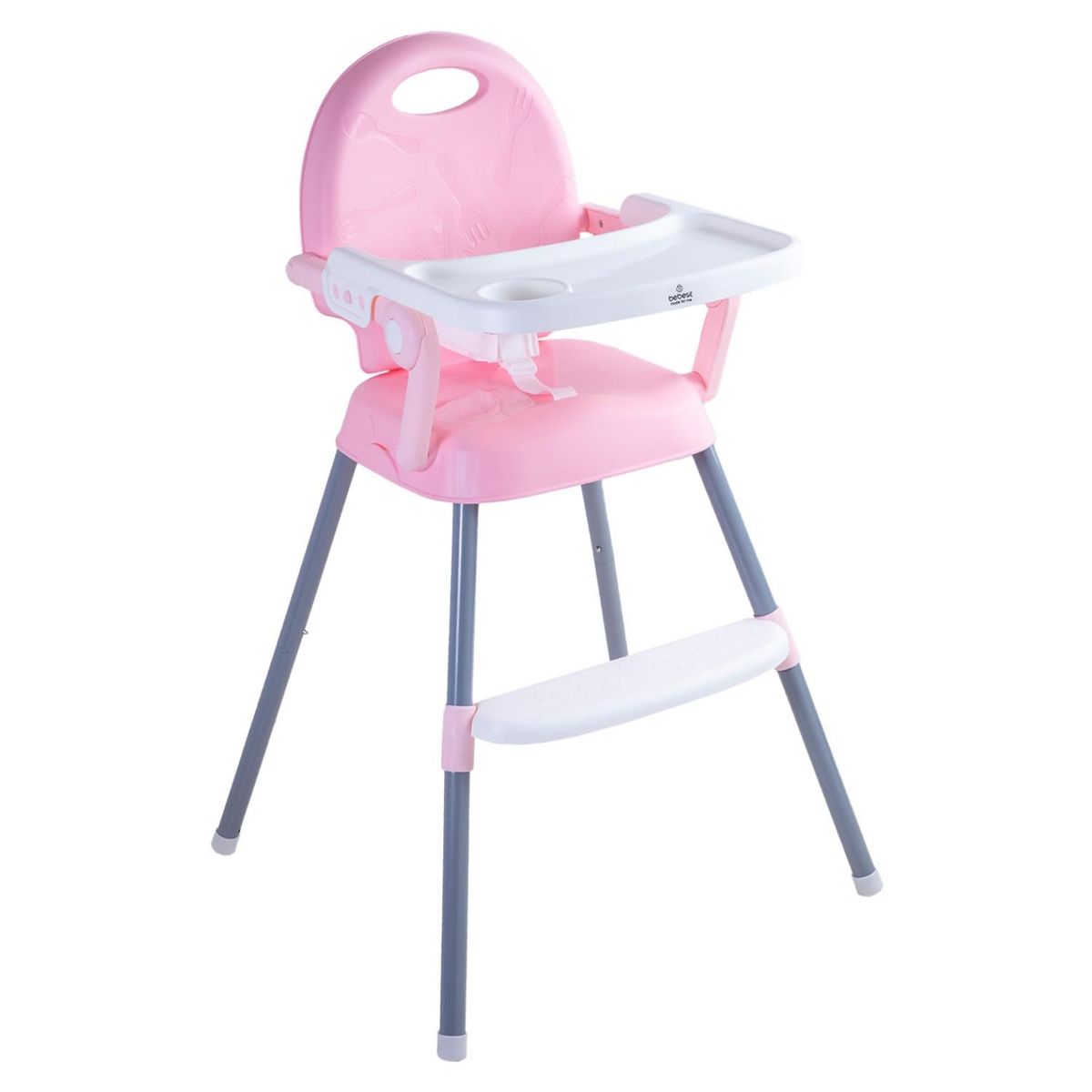 BEBESIT - Silla Comer Fold Rosa Bebesit