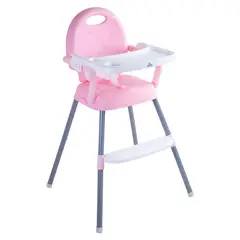 BEBESIT - Silla Comer Fold Rosa