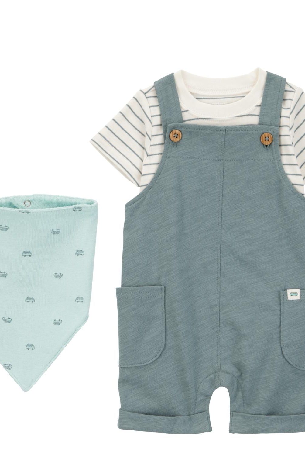 CARTER'S - Conjunto 3 Piezas Polera y Bandana Bebé Niño Carter's