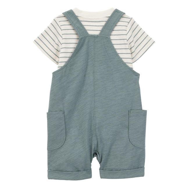 CARTER'S - Conjunto 3 Piezas Polera, Jardinera y Bandana Bebé Niño Carter's