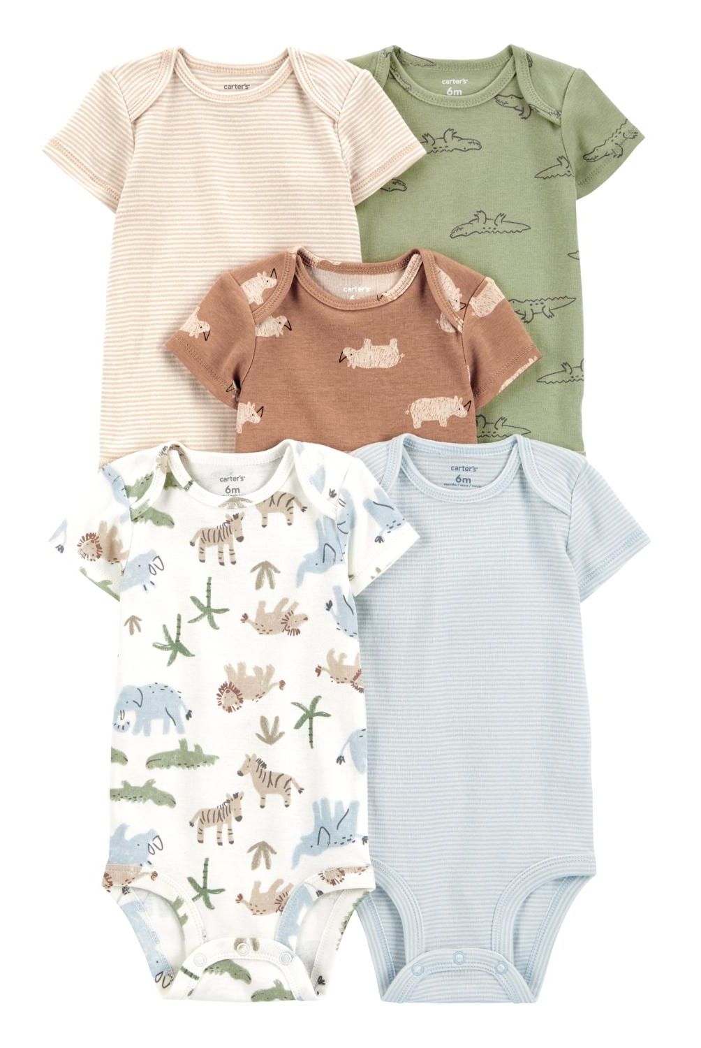 CARTER'S - Pack de Bodys Algodón 5 unidades Bebé Niño Carter's