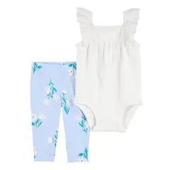 CARTER'S - Conjunto 2 Piezas Body y Calza Bebé Niña