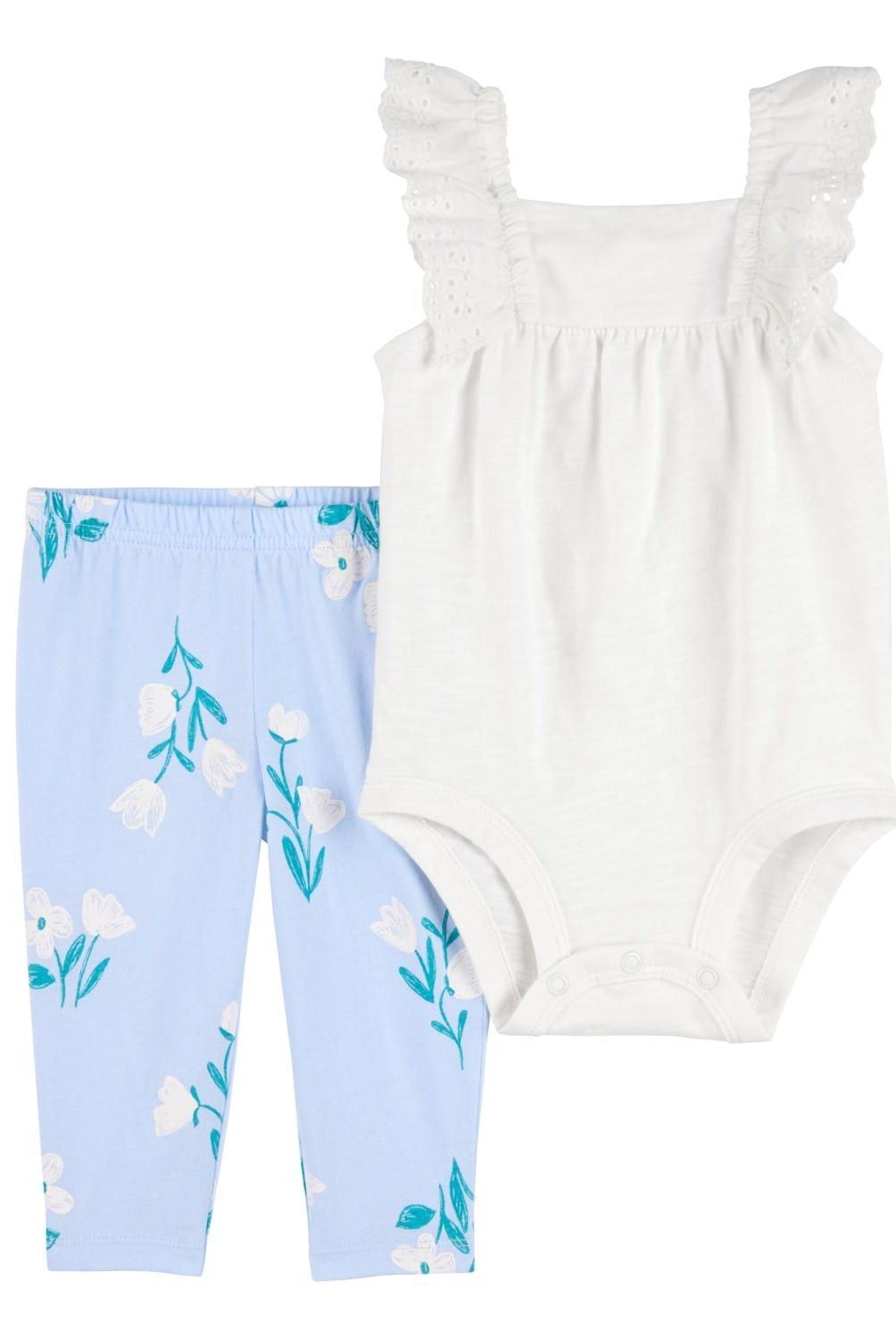 CARTER'S - Conjunto 2 Piezas Body y Calza Bebé Niña Carter's