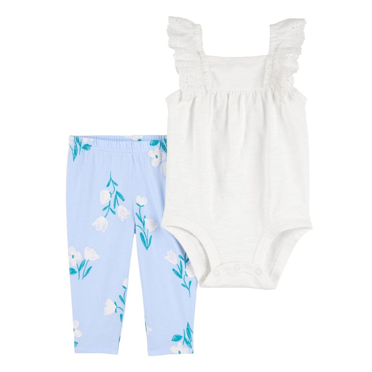 CARTER'S - Conjunto 2 Piezas Body y Calza Bebé Niña Carter's