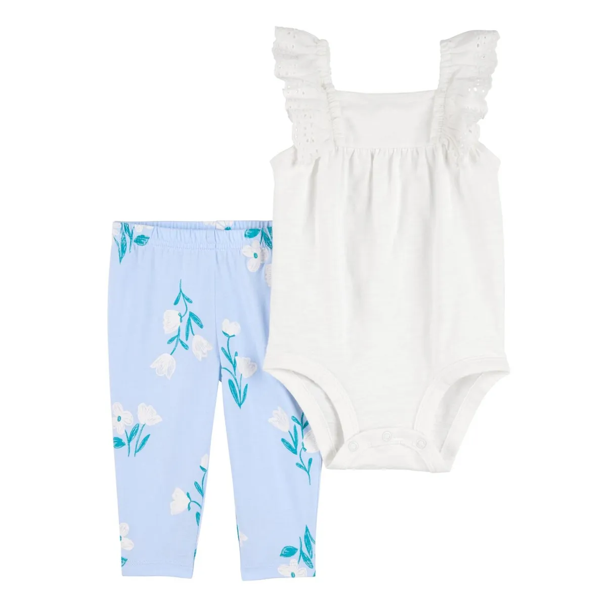 CARTER'S - Conjunto 2 Piezas Body y Calza Bebé Niña Carter's