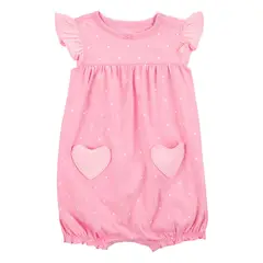 CARTER'S - Enterito Algodón Aplicación Bebé Niña
