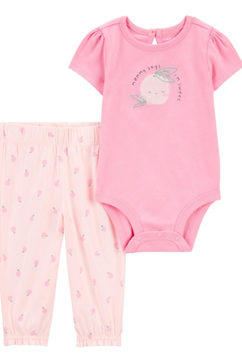 CARTER'S - Conjunto 2 Piezas Body y Pantalon Bebé Niña Carter's
