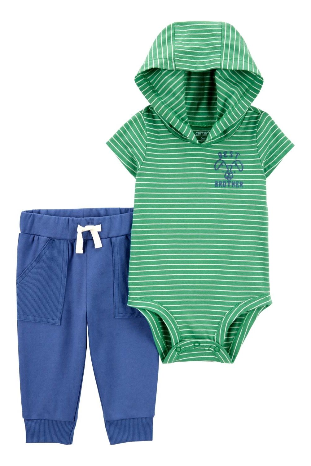 CARTER'S - Conjunto 2 Piezas Body y Pantalon Buzo Bebé Niño Carter's