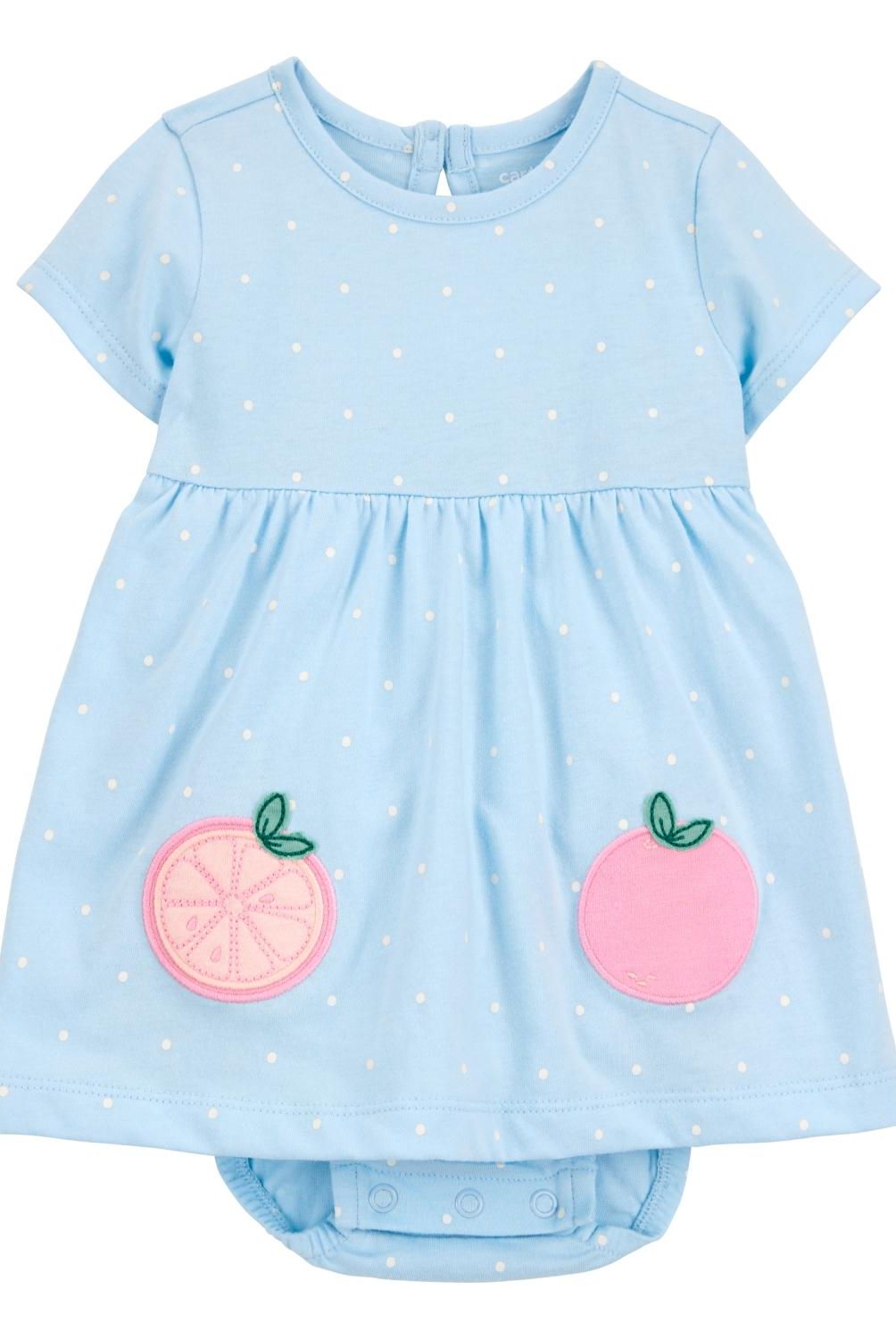 CARTER'S - Vestido Algodón con Cubre Pañal Bebé Niña Carter's